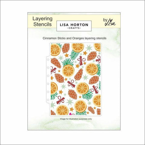 Cinnamon Sticker and Oranges - Layering Stencils