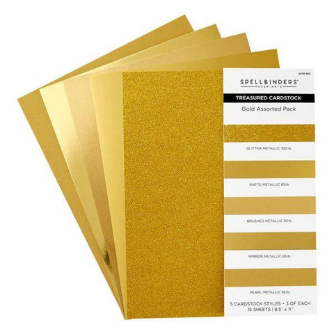 Treasured Cardstock - Gold Assortment