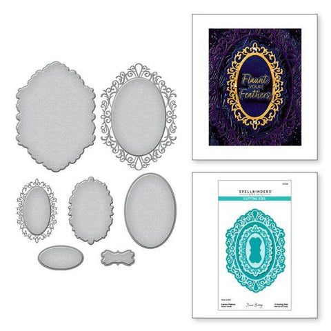 Peacock Paradise Collection - Cameo Frames Dies