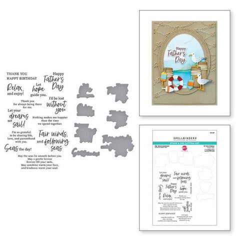 Fair Winds Collection - Fair Winds Sentiments Stamp & Die Set