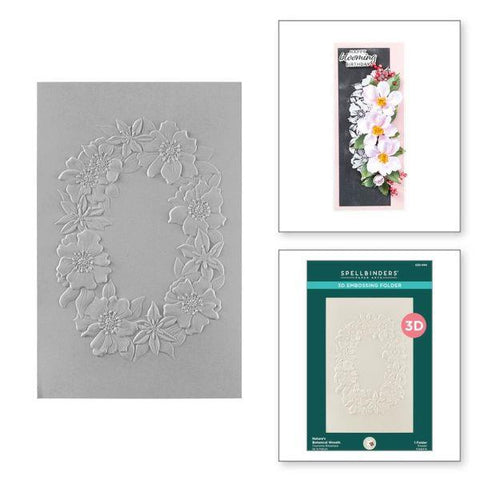 Nature's Botanical Garden Collection - Nature's Botanical Wreath 3D Embossing Folder