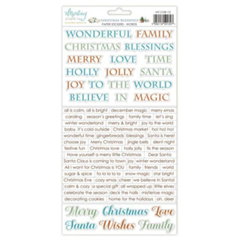 Christmas Blessings - Stickers - Words