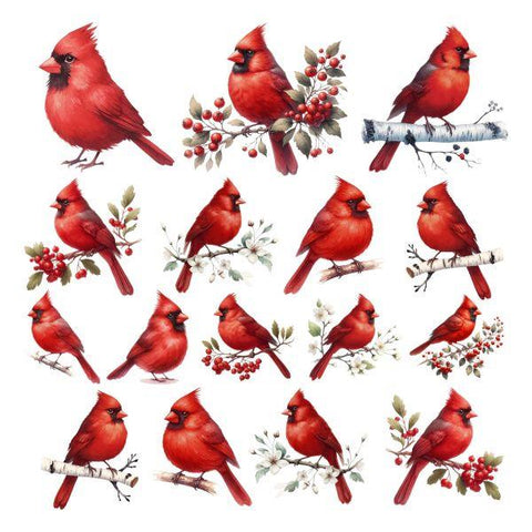 Classic Christmas - Ephemera - Cardinal