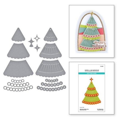 Stitched Bright Collection - Stitched Holiday Tree Dies