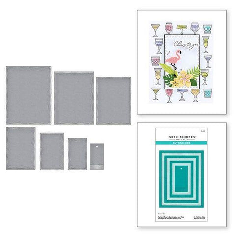 Happy Hour Collection - Perfect Touch Rectangles and Tag Dies