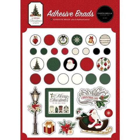 Vintage Christmas - Adhesive Brads