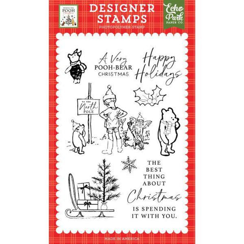 Winnie the Pooh Christmas - Clear Stamps - Very Pooh Bear Christmas