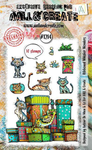 Ribboned Whisker Wonders - Clear Stamps