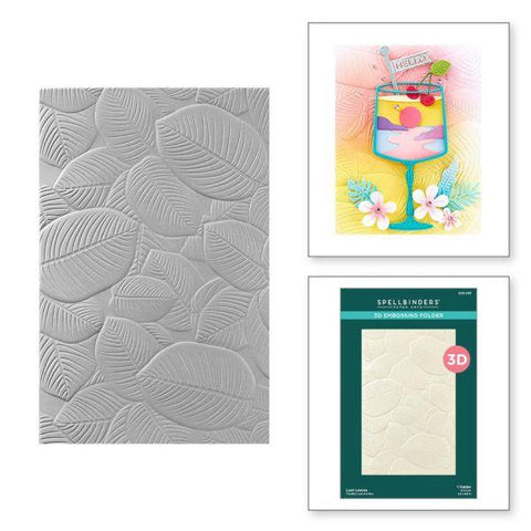 Happy Hour Collection - Lush Leaves 3D Embossing Folder