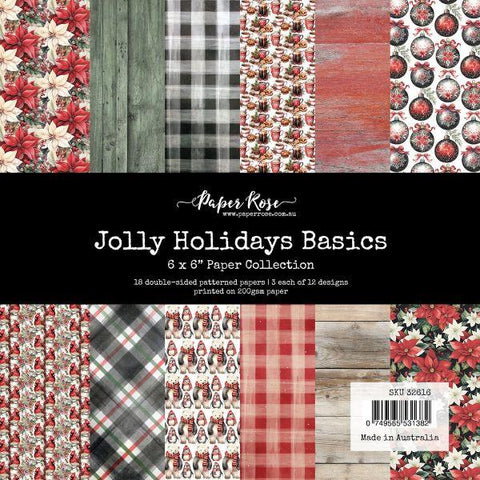 Jolly Holidays - 6x6 Paper Collection - Basics