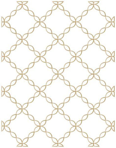 Chain Link Lattice Background Impress-ion Press & Foil Plate