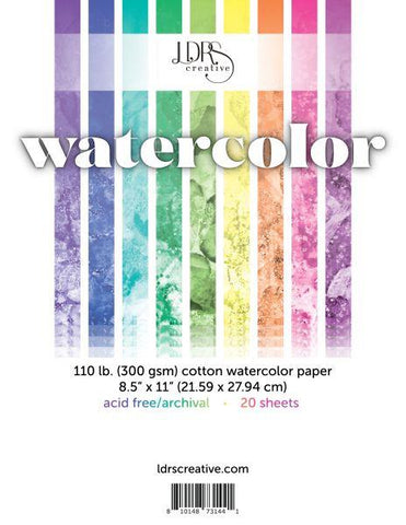 8.5x11 Cotton Watercolor Paper Pack