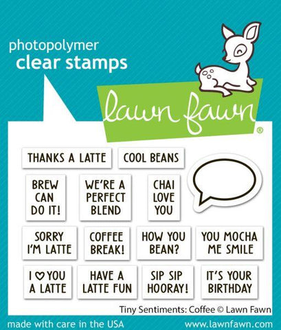 Tiny Sentiments:  Coffee - Clear Stamps