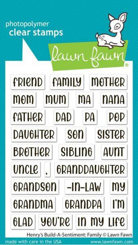 Henry's Build-A-Sentiment:  Family - Clear Stamps