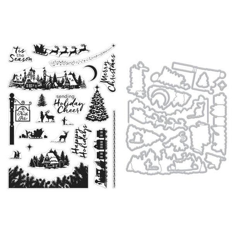 North Pole Scenics Stamp & Die Bundle