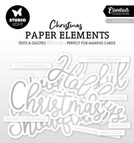 Silver Sentiments - Paper Elements