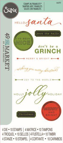 Jolly Sentiments - Clear Stamps and Framelits Dies