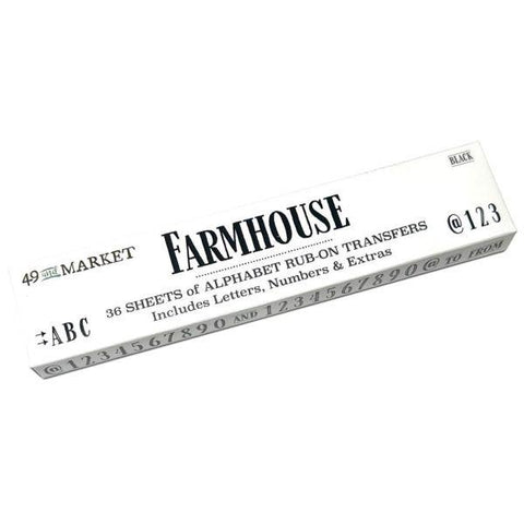 Alphabet Rub-Ons - Farmhouse