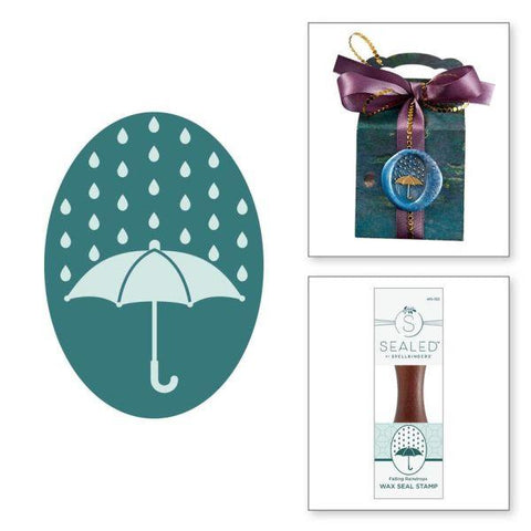 Falling Leaves Collection - Falling Raindrops Wax Seal Stamp