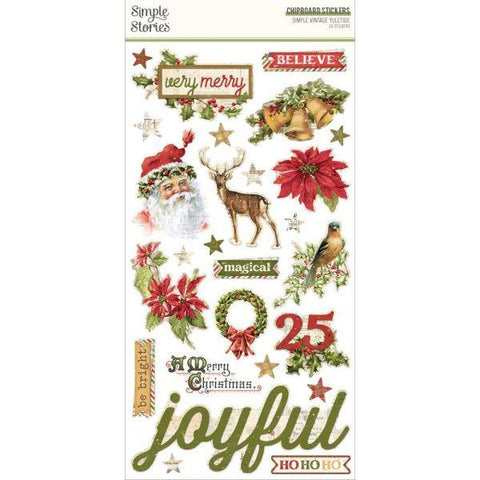 Simple Vintage Yuletide - Chipboard