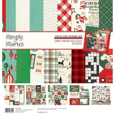 Simple Vintage Holly Jolly - 12x12 Collection Pack