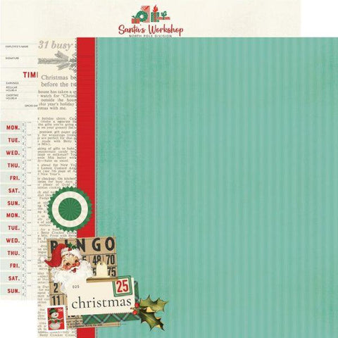 Simple Vintage Holly Jolly - The Nice List