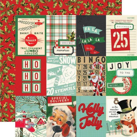 Simple Vintage Holly Jolly - 3x4 Elements