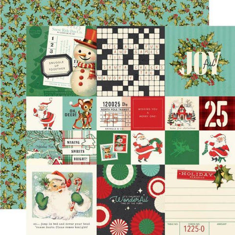 Simple Vintage Holly Jolly - 2x2 & 4x4 Elements