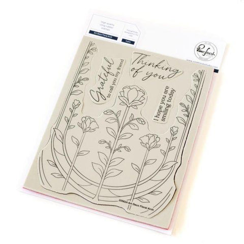 Art Deco Floral Arch - Cling Stamps