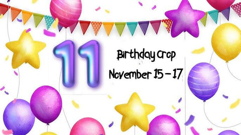 11th Brithday Crop - November 15 - 17, 2024