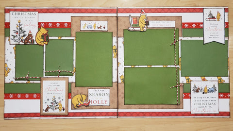 Pooh Christmas 12 x 12 Layout Kit