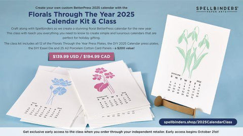 Florals Through the Year - Calendar Kit & Bonus Class