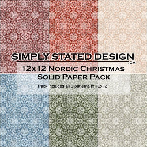 Nordic Christmas - 12x12 Collection Pack - Solids