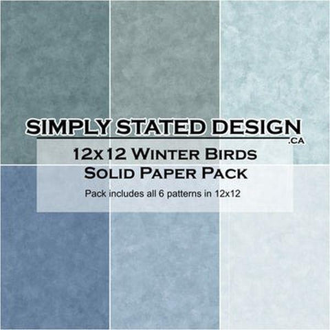 Winter Birds - 12x12 Collection Pack  - Solids