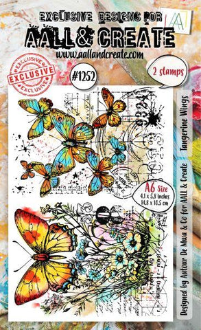 Tangerine Wings - Clear Stamps