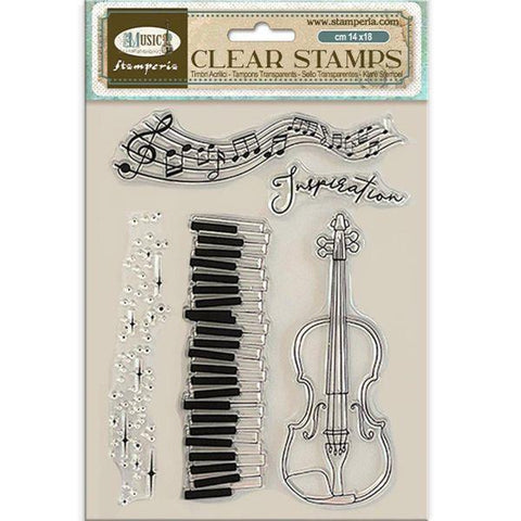 Music -Clear Stamps - Violin