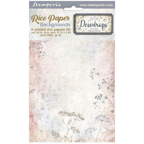 Create Happiness - Dewdrops - A6 Rice Paper Pack