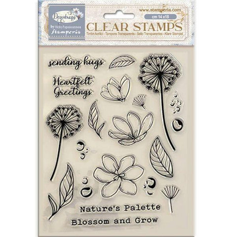 Create Happiness - Dewdrops - Clear Stamps - Blossoms