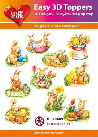 Easy 3D Toppers - Easter Bunnies