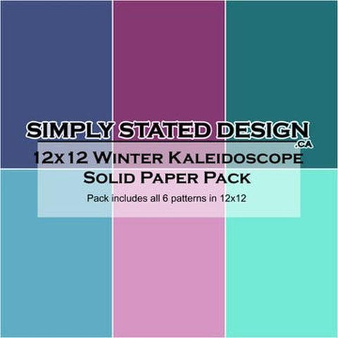 Winter Kaleidoscope - 12x12 Collection Pack - Solids