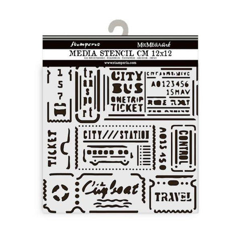 Art of Travelling - Stencil - Tickets