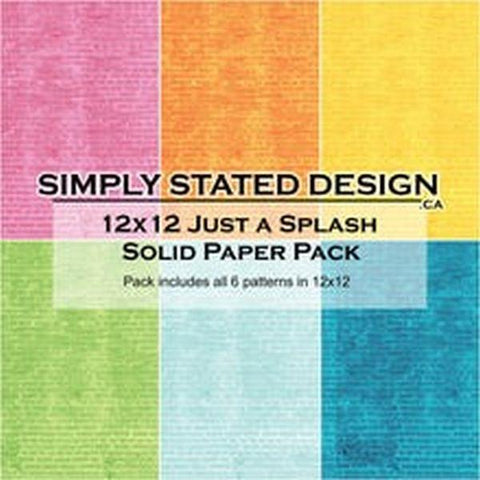 Just A Splash - 12x12 Paper Pack - Solids