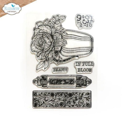 Hinged to the Past Collection - Clear Stamps - In Full Bloom