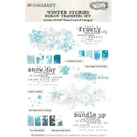 Essentials Rub Ons - Winter Stories