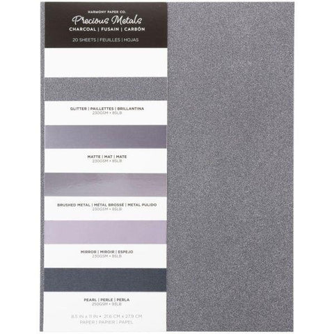 Precious Metal Cardstock - Charcoal