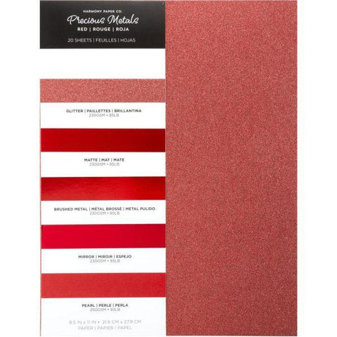 Precious Metal Cardstock - Red