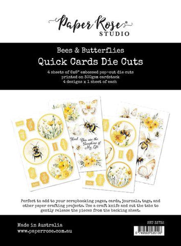 Bees & Butterflies - Quick Cards Die Cuts