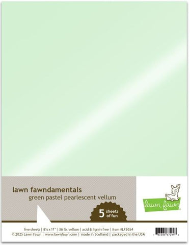 Pearlescent Vellum - Green Pastel