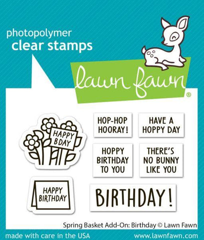 Spring Basket Add On:  Birthday - Clear Stamps