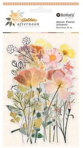 Rosie's Studio Golden Afternoon - Floral Stickers